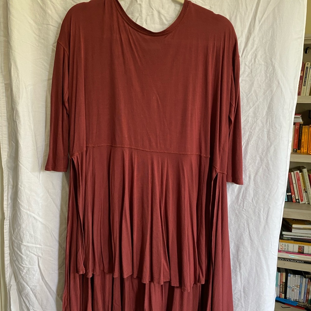 Rust colored light weight Free People tunic size XS. - Picture 3 of 4